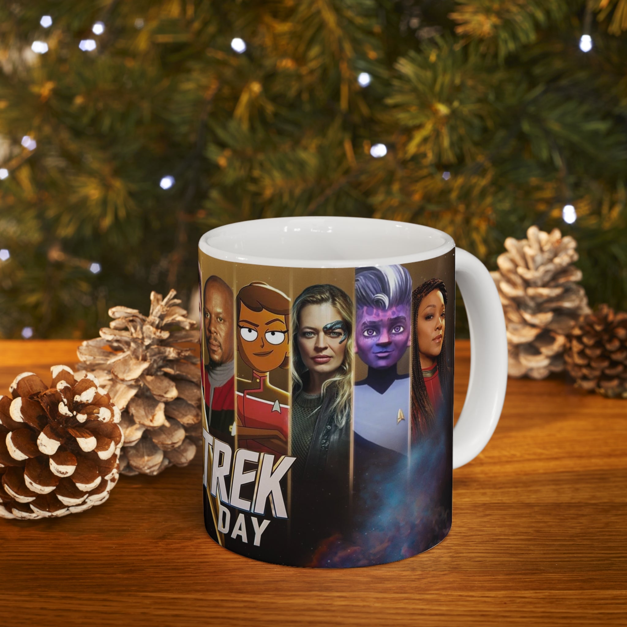 Star Trek Collection- USS Enterprise White Ceramic Mug - Creations by Chris and Carlos